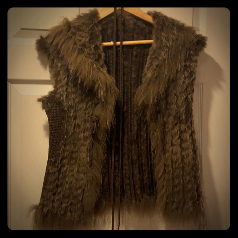 Beautiful Rex Rabbit fur vest.